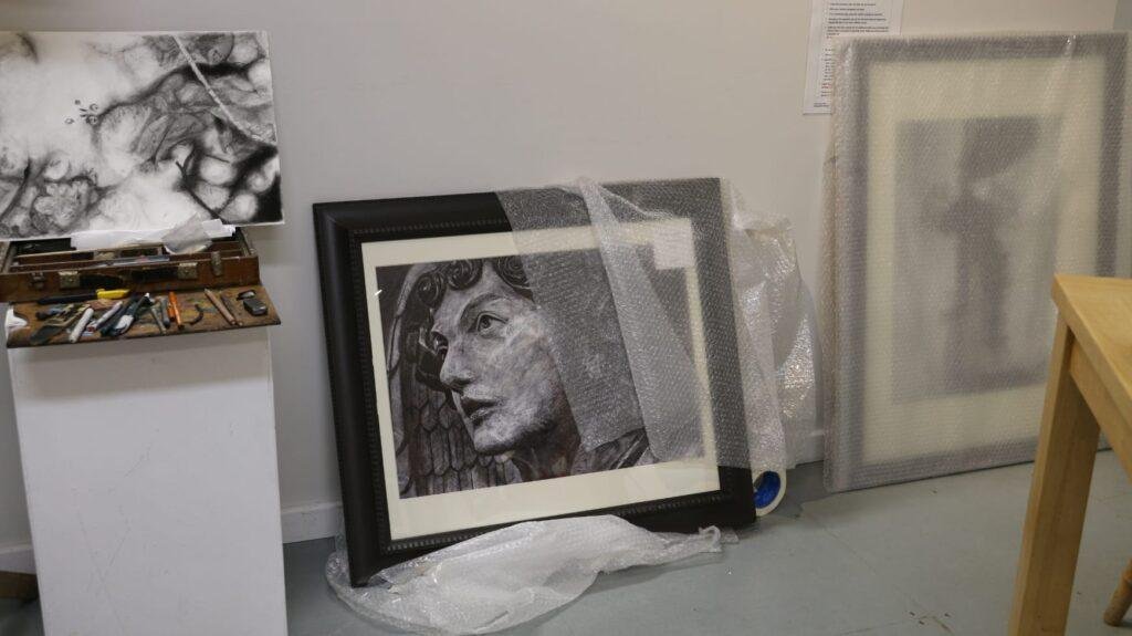 Angel of the font, an original artwork by Bob Iles