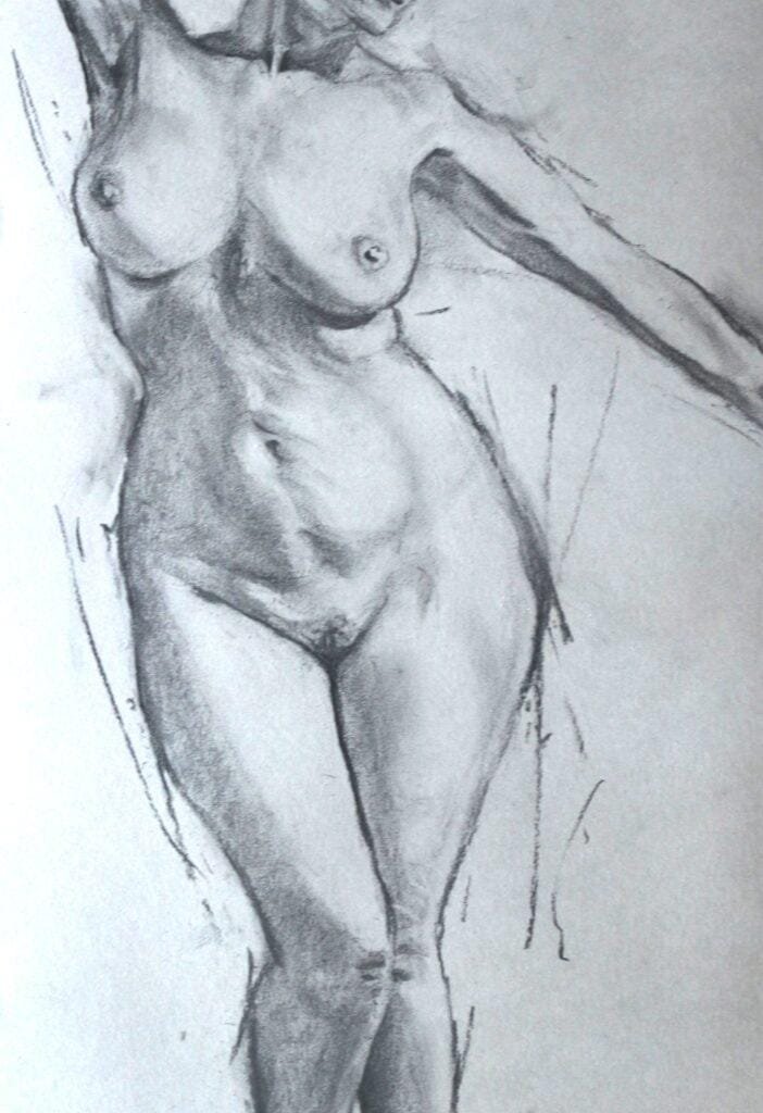 Standing nude 2023