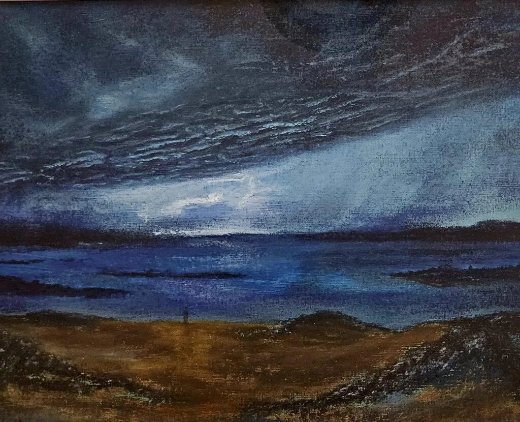 A picture of Invacaimbe stormy sky, painted with Acrylic paints and soft pastels in 2026