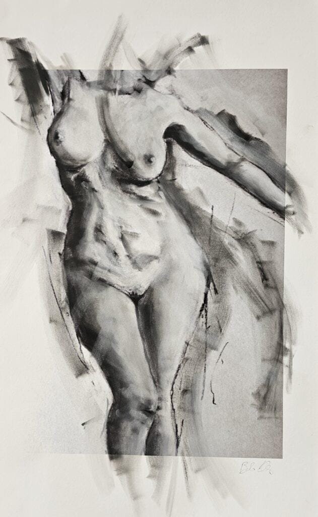 Standing nude Artists print 2 2026